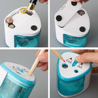 New Useful Battery Operated Electric Pencil Sharpener W/2 Holes 6-8mm And 9-12mm Auto-Stop School Supplies Korean Stationery