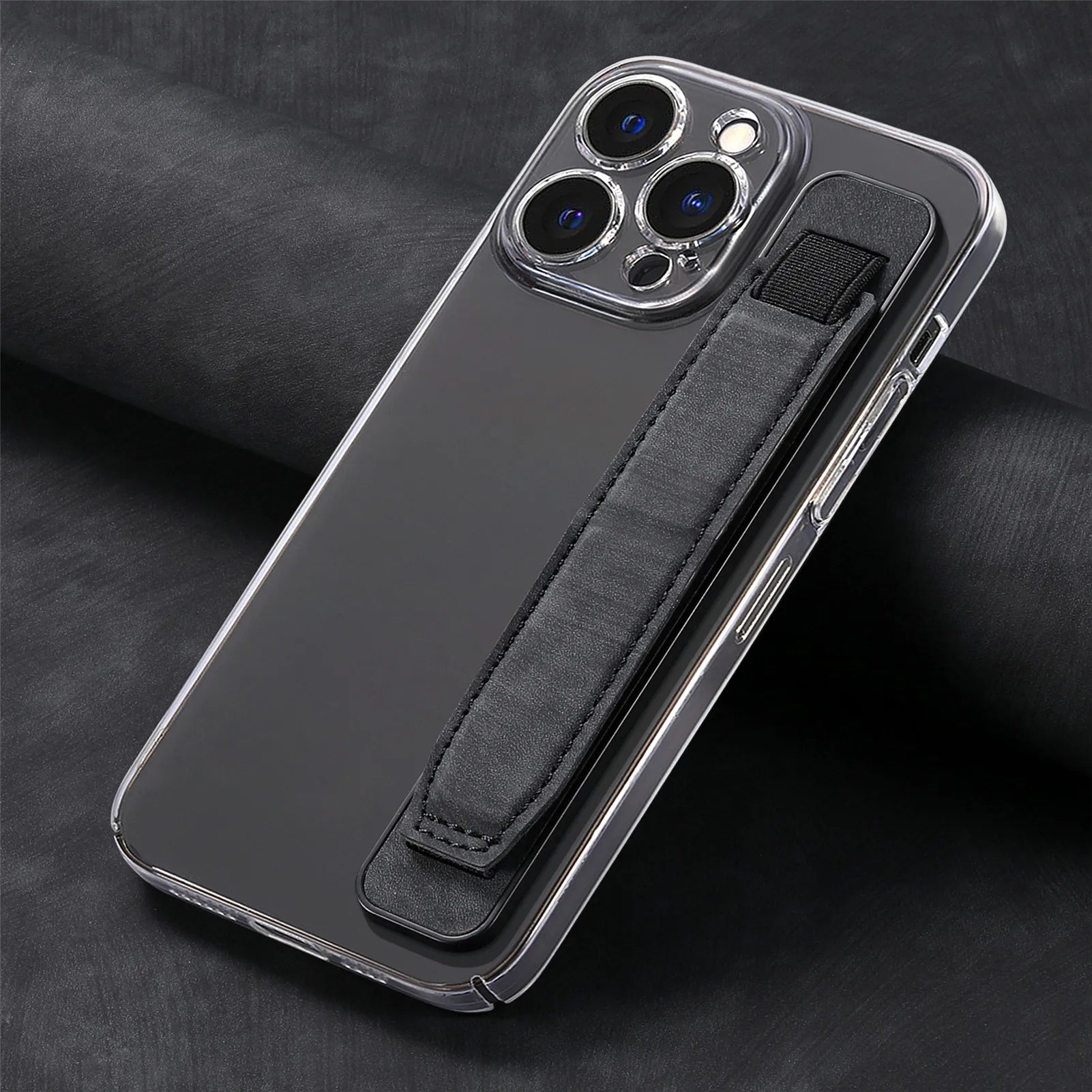 1Pc Adhesive Mobile Phone Push-Pull Bracket Anti Slip and Anti Fall Portable Wrist Strap Multifunctional Desktop Support