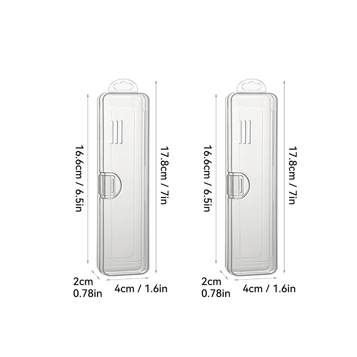 Portable Transparent Tableware Box Travel Flatware Storage Box With Flip Cover Dustproof Chopsticks Forks Spoon Cutlery Case