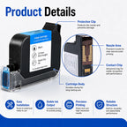 2588 2588+ 2588M 42ML Quick Dry Ink Cartridge 12.7mm Print Height for Handheld Inkjet Printer Compatible Replacement