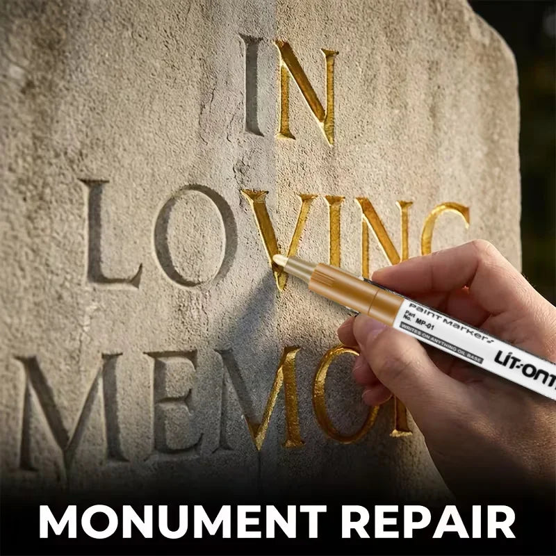 Art Environmentally Friendly Marking Pen Suitable For Tombstone Marking Inscription Repair Pen And Moisture Proof Drawing Pen