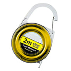 Retractable Keychain Tape Measur Portable Mini Centimeter Inch Retractable Ruler Roulette 2 Meter Measure Tape Gift