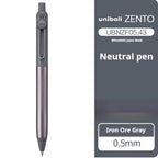 Japanese uni-ball ZENTO Gel Ink Pen Limited Flow Model Metal Push Ultra-Smooth Writing 0.38/0.5mm Signing for Students Business