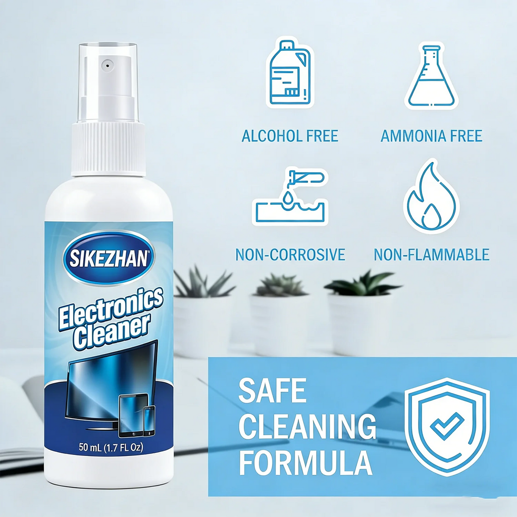 Screen Cleaner Spray & Cloth Kit - Safe for LED, LCD, OLED TVs, Monitors, Laptops & Car Displays - Streak-Free Cleaning Solution
