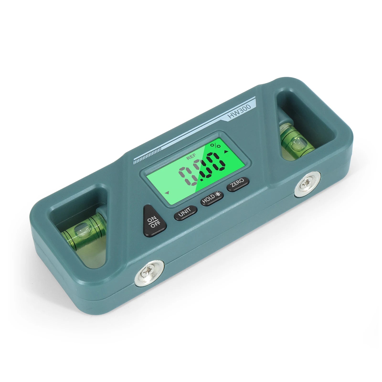 HW300 Inclinometer LCD Display Digital Protractor Level Meter Angle Measuring Inclinometer 90°Level Neodymium Magnetic Base