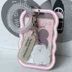 Creative Kpop Photocard Holder Transparent Keychain Photo Sleeve Bus Student Card Case Protector