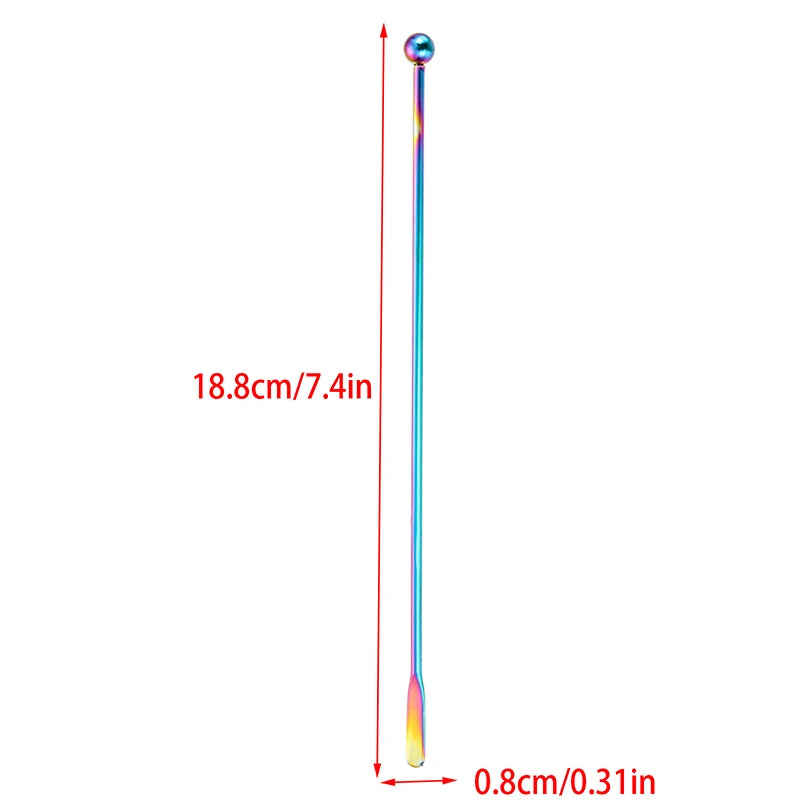 Stainless Steel Coffee Stir Stick Juice Rio Cocktail Drink Stirring Mixer Sticks Wedding Party Bar Muddler Champagne Stirrer