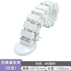 Wire Spine Cable Sleeve Under Desk Cable Tray Wire Management Workstation Snake Wire Organizer Management Cleaning Pipe Conduit