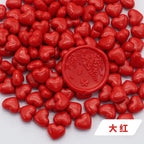 100pcs Heart-Shaped Sealing Wax Beads for Wax Seal Stamp, Great For Embellishment Of Card Envelope, Wedding Invitation