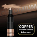 1Pcs Chrome Mirror Marker Pen 0.7mm 1mm 2mm DIY Reflective Paint Pen Permanent Gold Silver Copper Marker Model Painting Marking