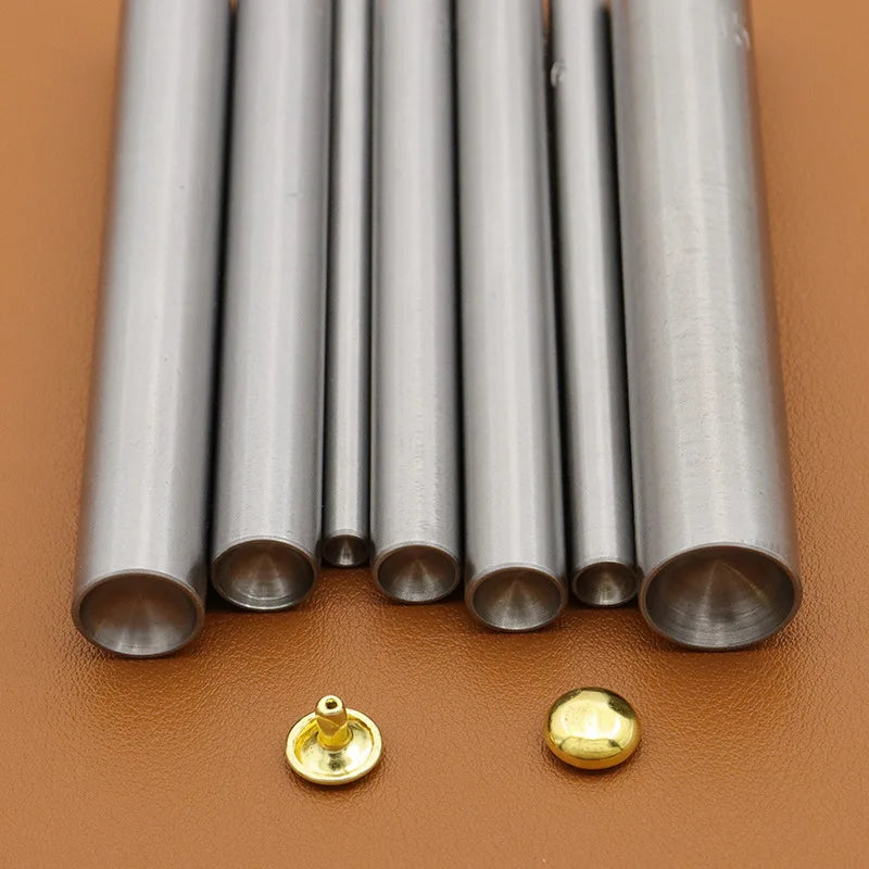1piece Mushroom Domed Rivet Setting Tool Steel Spike Studs Punch Setter Hand Punching Tool for Leathercraft Garment Shoe Hat DIY