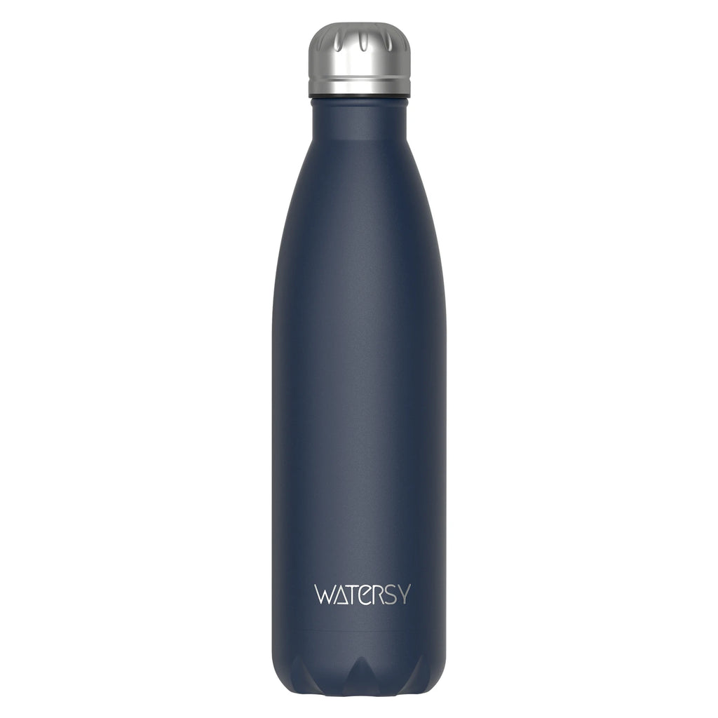 WATERSY 500ml Stainless Steel Water Bottle Insulated Vacuum Flask Double Wall Thermal Cup Keep Cold Hot Sports Kettle