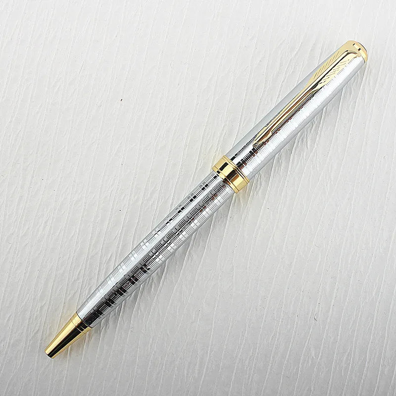 Luxury Metal Rollerball Pen 0.7mm Blue Ink Steel Gold Business Signature Pens for School Office Writing Supplies Stationery