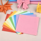 100Pcs Cardstock Paper Double Sided Folding Origami Paper Square Paper Crane Craft DIY Wish Paper Art Material Jewelry Tools ﻿