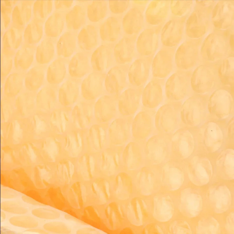 50Pcs Yellow Kraft Paper Bubble Mailers Packaging Bags Self Seal Padded Envelopes Poly Lined Shipping Bags for Bussiness