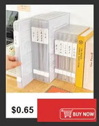 A4 Transparent Storage Box Portable Plastic Large Capacity Document Stationery Jewelry Storage Case School Home Office Supplies
