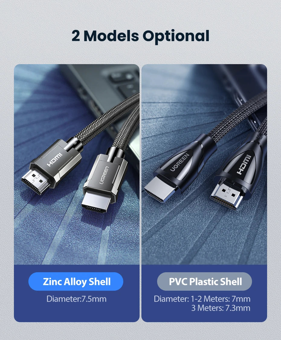 UGREEN 8K HDMI-Compatible Cable for Xiaomi TV Box PS5 Ultra High Speed Certified 8K@60Hz Cable 48Gbps eARC Dolby Vision