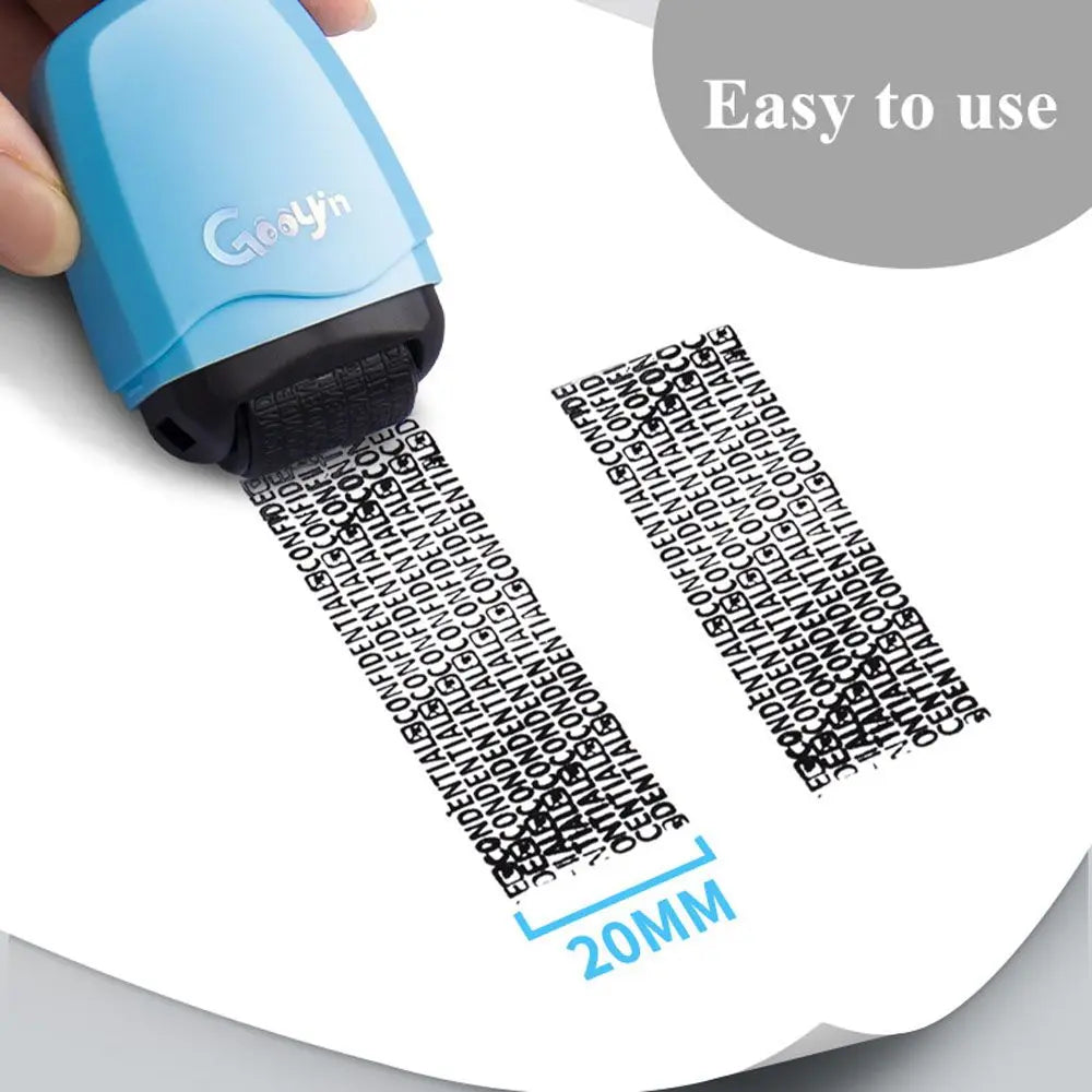 Roller Confidential Information Privacy Data Protection Security Stamp Roller Stamp Stamps