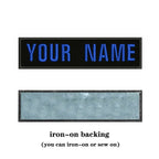 10X2.5cm Embroidery Custom Name Text Patch Stripes Badge Iron On Or Sew On Or  Patches For