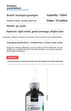 Premium Quality Water-based Ink Refill for Acrylic Paint Pen and DIY Crafts - Ideal Ink Supplement for Artists and Hobbyists
