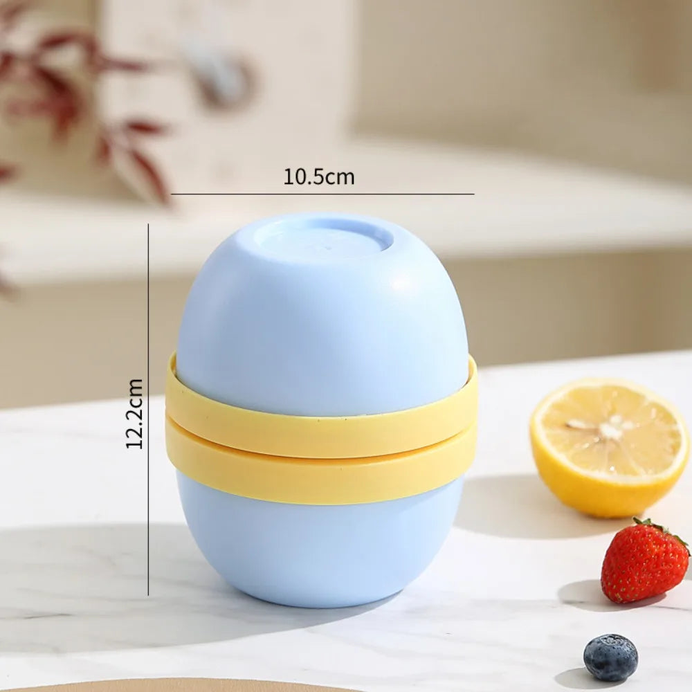 Double Layer Overnight Oats Container with Lids and Spoons Seal Breakfast Cup Milk Cup PP Large Capacity