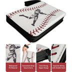 Trading Card Binder 400 Pockets 50 Pages Zipper 3 Ring Sports Album Baseball Card Storage Holder Compact Collector Case