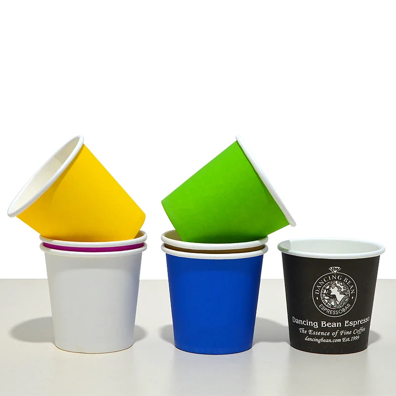 4oz disposable cups thick tasting concentrated color tasting cup coffee paper cup for coffee 100ml paper cup
