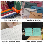 OPP 8-12 Rolls Transparent Tape Refills, Clear Tape, All-Purpose Transparent Glossy Tape for Office, Home, School