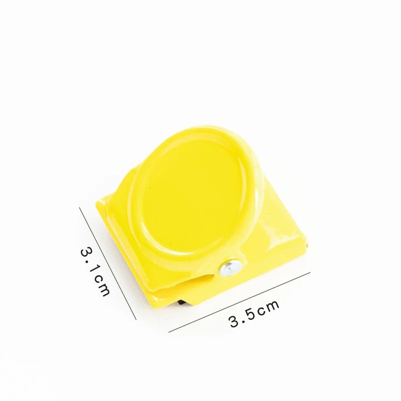 1pcs Mini Magnet Clamp Multi Color Magnetic Paper Clip for Fridge File Index Photo Memo Office School A7127