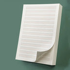 English Practice Book, Thin Four Line Grid English Exercise Book, 50 Sheets, Thickened Draft Paper