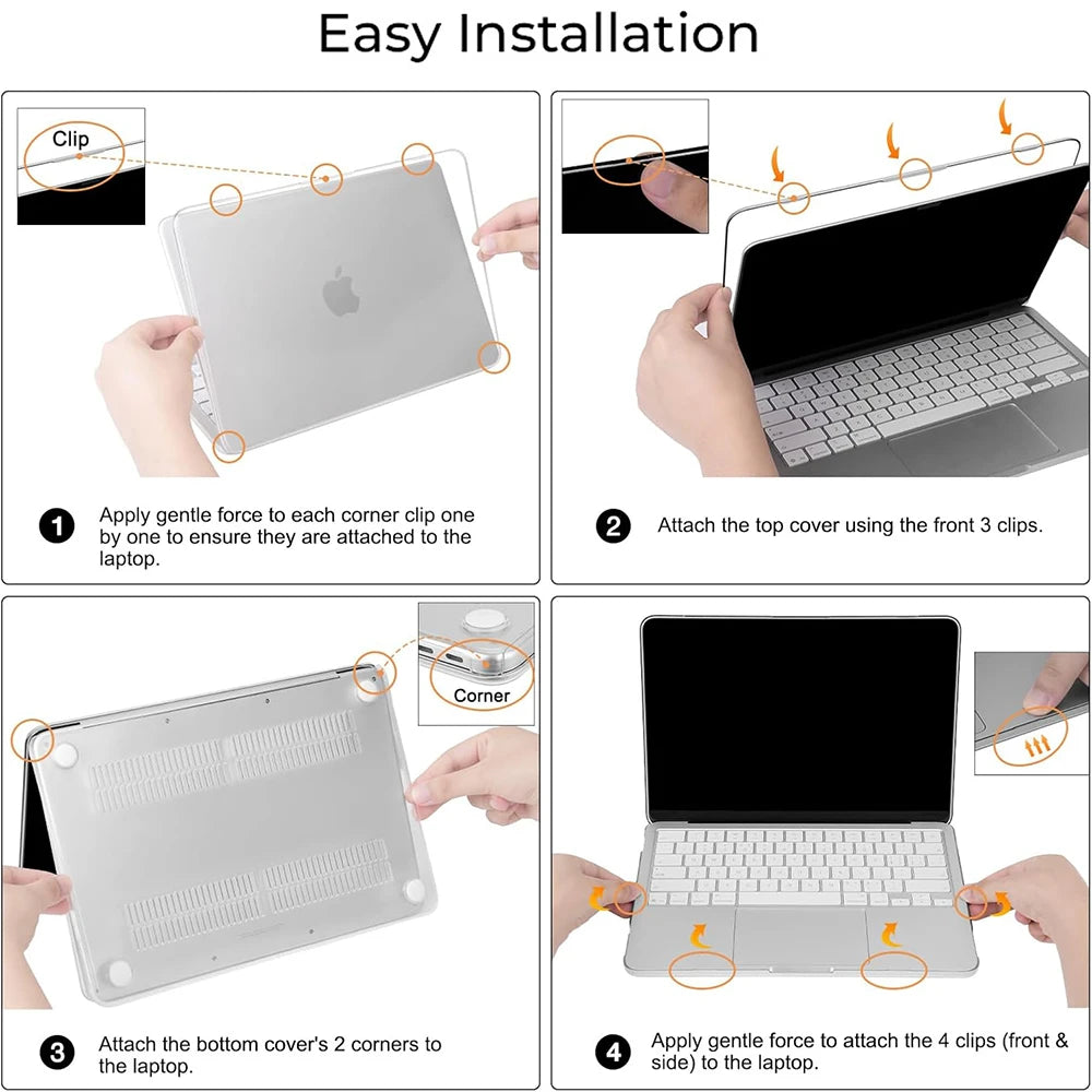 Laptop Protector Case For MacBook Neo 13 inch 2026 With Keyboard Cover Plastic Hard Shell Case For MacBook Neo A3404 Accessories