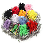 20/100Pcs Lobster Clasp Lanyard Strap Cord Mobile Phone Lanyard Polyester Key Chain Cords Charms Keyring For DIY Jewelry Making