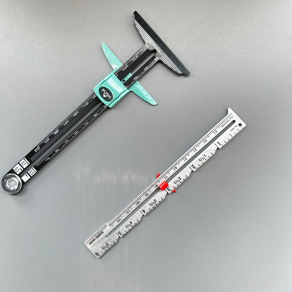 5-in-1 Exclusive Edition Sewing Ruler with Centimeter Scale And Slide Rule Heavy-Duty Plastic Structure for Cutting Embroidery A