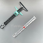 5-in-1 Exclusive Edition Sewing Ruler with Centimeter Scale And Slide Rule Heavy-Duty Plastic Structure for Cutting Embroidery A