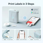 Niimbot D110 Label Printer Bluetooth Mini Adhesive Portable Smart Label Maker UV Without Ink For Office School Labeling Machine