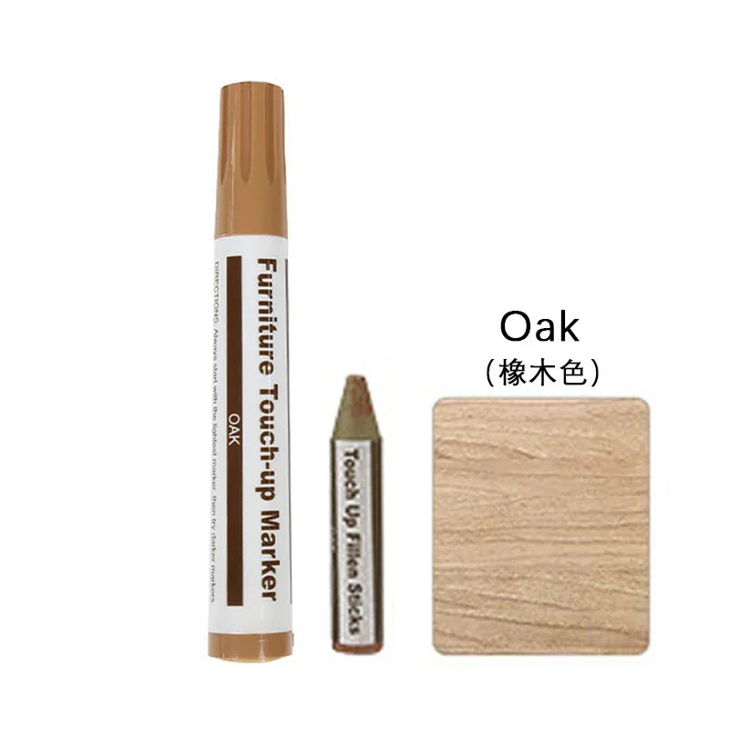 Wooden Furniture Repair Pen Touch Up Markers & Filler Sticks Wood Scratch Restoration Kit Patch Paint Pen Wood Composite Repair
