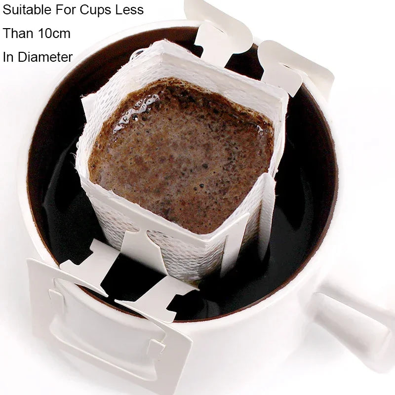 50/100pcs Coffee Filter Paper Bags Disposable Drip Coffee Bag Handle Hanging Ear Espresso Coffee Accessories Tea Tool