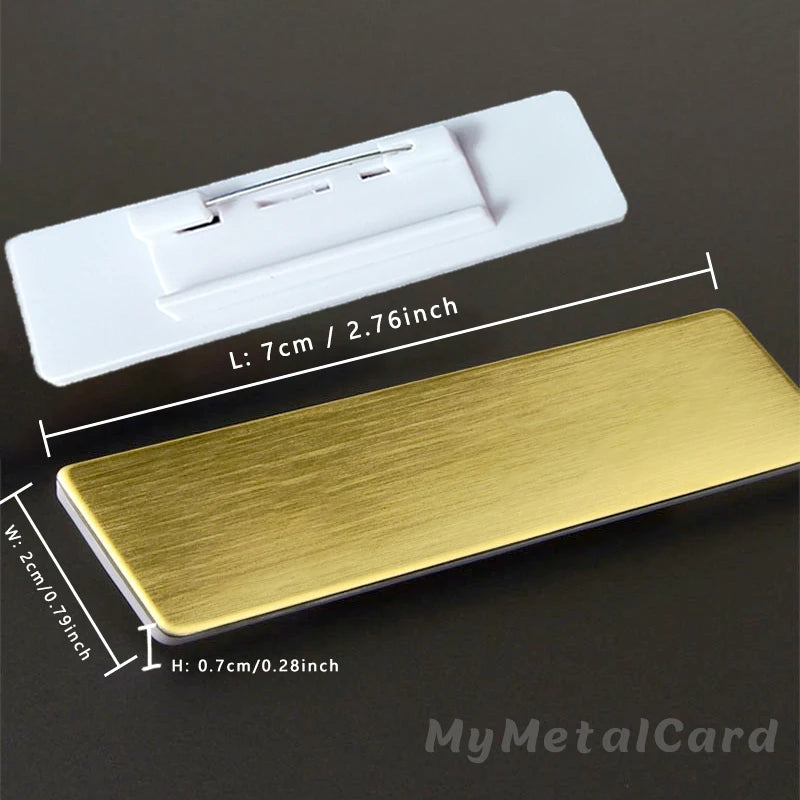 Custom Metal Your Name Plate Address Outdoor Identity Badge Engraved Brushed Stainless Steel Sticker Customized UV Mailbox Tag