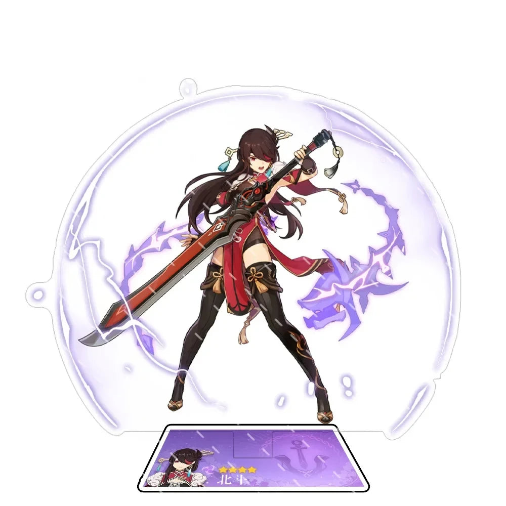 Odette Lohen Flins Durin Mavuika Columbina Xiao Arlecchino Acrylic Anime Model Furina Collect Desktop Decoration Keychains Gift