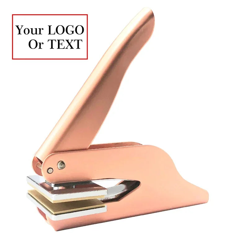 Embosser Stamp Customized Private Logo Customization Library Book Invitation Wedding Embossing Stamp Company Paper Leather Seals