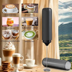 Handheld Egg Beater Froth Mixer Kitchen Stainless Steel Automatic Electric Coffee Milk Foaming Mixer Kitchen Whisk Tools