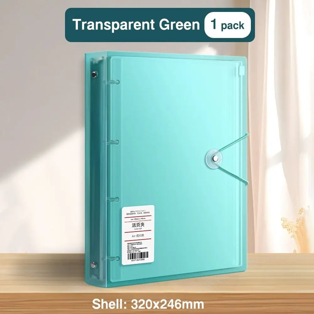 Multifunctional PP Storage Booklet Loose Leaf A4/A5/B5 Binder Family ID Storage Bag Dustproof Photo Album School