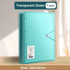 Multifunctional PP Storage Booklet Loose Leaf A4/A5/B5 Binder Family ID Storage Bag Dustproof Photo Album School