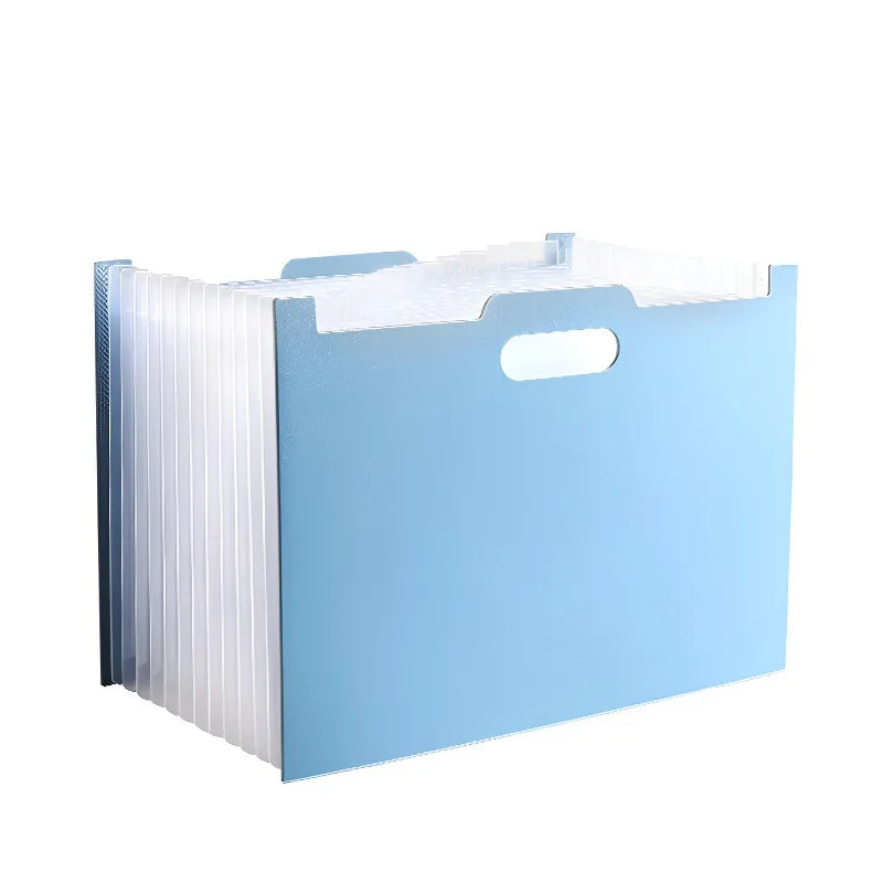 12-Pocket A4 Expanding File Folder – Large Capacity Portable Accordion Organizer for Office, Classroom, Documents