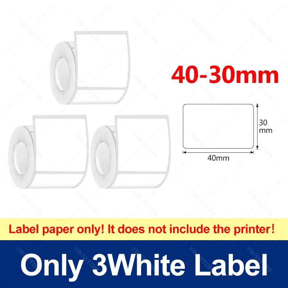 YINSITOM 20-50mm Mini Portable Thermal Printer Bluetooth Barcode Hand Multifunctional Price Label Sticker Maker Android / iOS