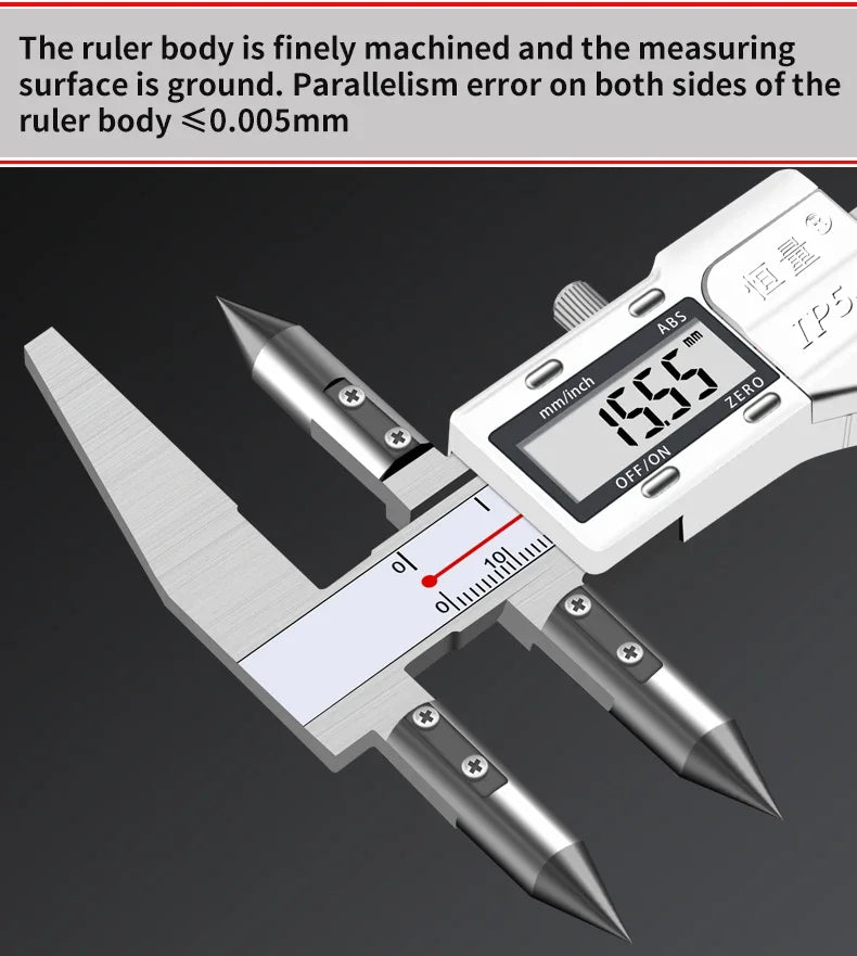 Edge-Center Distance, Center Distance, Digital Caliper, Cone Probe Hole Distance, Centerline Caliper, Edge-To-Hole Measurement