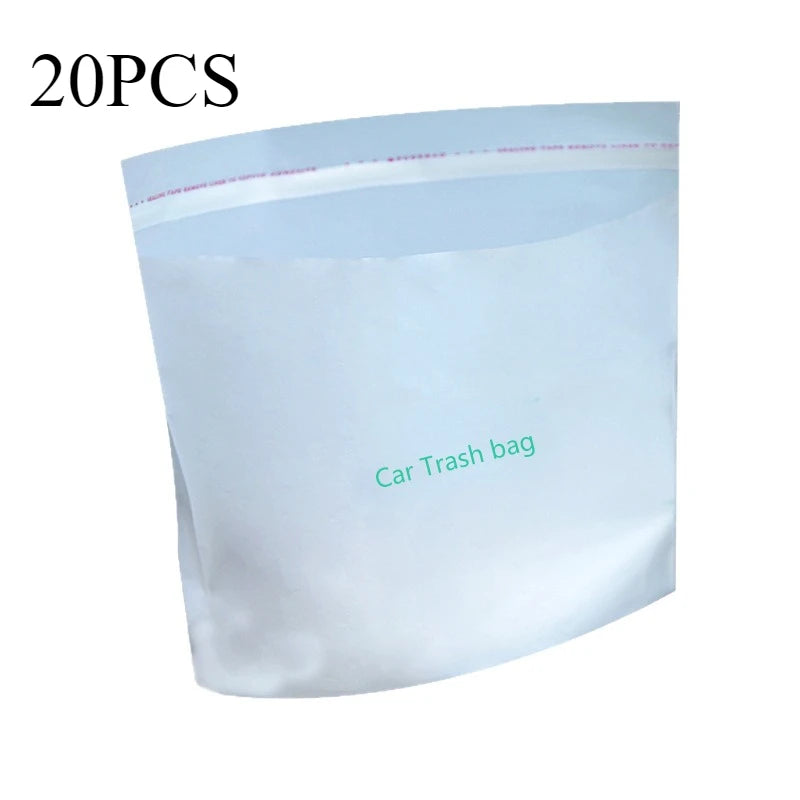 20-60Pcs Car Disposable Trash Bags Self-Adhesive Garbage Bag Portable Traceless Pasting Rubbish Storage Bag For Car Home Office