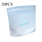 20-60Pcs Car Disposable Trash Bags Self-Adhesive Garbage Bag Portable Traceless Pasting Rubbish Storage Bag For Car Home Office