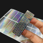112pcs/240pcs Holographic Labels Tamper Evident Sealing Void Security Stickers for Gift Box Shipping Box Commercial Package