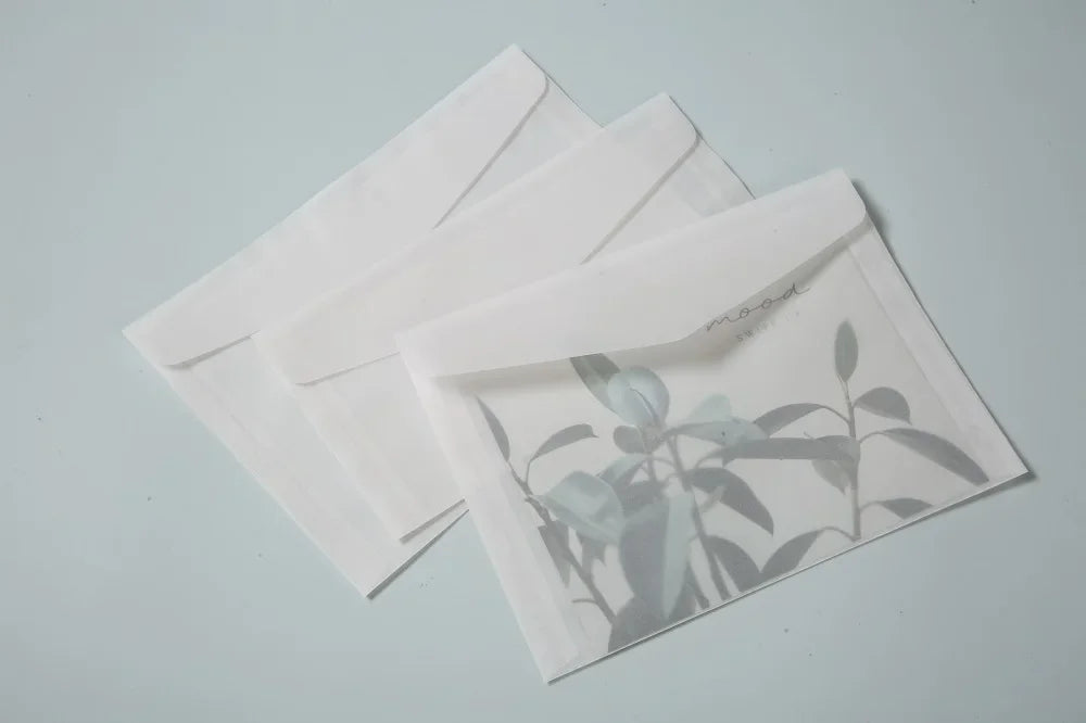 50pcs/lot Translucent Envelopes European Sulfuric Acid Paper Envelope for Wedding Invitation Business Supplies Giftbox Storage